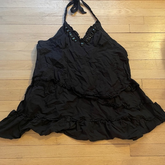 Fun Apron Two’s Company Bedazzled Little Black Dress - Picture 4 of 8